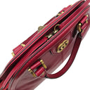 グッチ GUCCI リベル ミディアム トップハンドル トートバッグ 516459 レッド レザー 2WAYバッグ ゴールド金具 ハンドバッグ ショルダー