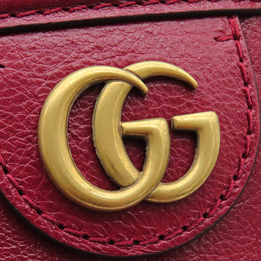 グッチ GUCCI リベル ミディアム トップハンドル トートバッグ 516459 レッド レザー 2WAYバッグ ゴールド金具 ハンドバッグ ショルダー