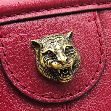 グッチ GUCCI リベル ミディアム トップハンドル トートバッグ 516459 レッド レザー 2WAYバッグ ゴールド金具 ハンドバッグ ショルダー