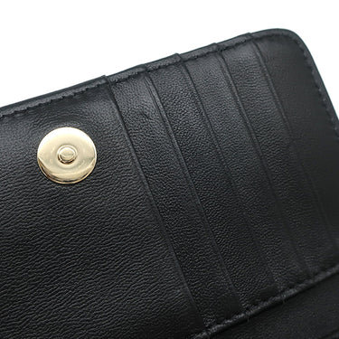 シャネル CHANEL マトラッセ ミニ チェーンウォレット AP1649 ブラック ラムスキン チェーンウォレット ゴールド金具 ココマーク カメリア