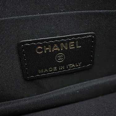 シャネル CHANEL マトラッセ ミニ チェーンウォレット AP1649 ブラック ラムスキン チェーンウォレット ゴールド金具 ココマーク カメリア