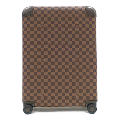ルイヴィトン LOUIS VUITTON ホライゾン 55 N23304 ダミエエベヌ ダミエキャンバス キャリーバッグ シルバー金具 茶 TSAロック 4輪 イニシャル刻印入り