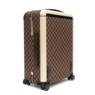 ルイヴィトン LOUIS VUITTON ホライゾン 55 N23304 ダミエエベヌ ダミエキャンバス キャリーバッグ シルバー金具 茶 TSAロック 4輪 イニシャル刻印入り