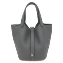 エルメス HERMES ピコタンロック 18 PM グリミスティ トリヨンクレマンス ハンドバッグ シルバー金具 新品 未使用 グレー 2026年製