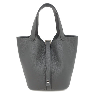 エルメス HERMES ピコタンロック 18 PM グリミスティ トリヨンクレマンス ハンドバッグ シルバー金具 新品 未使用 グレー 2026年製