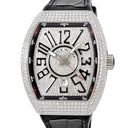 腕時計 フランクミュラー FRANCK MULLER ヴァンガード V45SCDT 自動巻き メンズ ダイヤ パヴェ トノー トノウ デイト アラビア