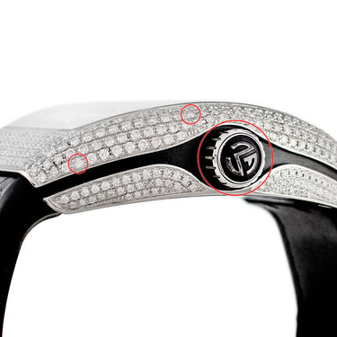 腕時計 フランクミュラー FRANCK MULLER ヴァンガード V45SCDT 自動巻き メンズ ダイヤ パヴェ トノー トノウ デイト アラビア