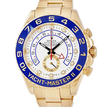 腕時計 ロレックス ROLEX ヨットマスターII 116688 ランダム番 自動巻き メンズ ランダム番 K18YG無垢 レガッタクロノグラフ ホワイト ブルー