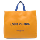 ルイヴィトン LOUIS VUITTON ショッパー バッグ MM M24457 サフラン レザー 2WAYバッグ シルバー金具 イエロー トート ショルダー