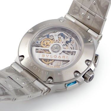 腕時計 ブルガリ BVLGARI ディアゴノ ヴェロチッシモ クロノグラフ DG41SCH DG41C3SSDCHTA 自動巻き メンズ 未使用 ブルー