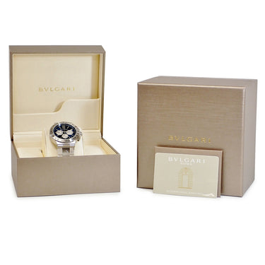 腕時計 ブルガリ BVLGARI ディアゴノ ヴェロチッシモ クロノグラフ DG41SCH DG41C3SSDCHTA 自動巻き メンズ 未使用 ブルー