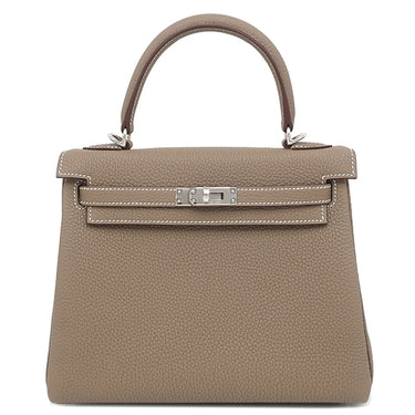 エルメス HERMES ケリー25 内縫い エトゥープ トゴ 2WAYバッグ シルバー金具 新品 未使用 グレージュ ハンドバッグ ショルダー 2026年製