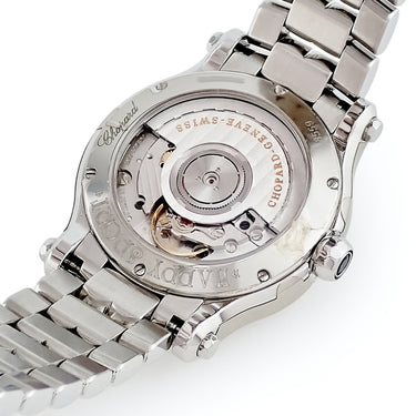 腕時計 ショパール CHOPARD ハッピースポーツ 36 オートマティック 278559-3009 自動巻き メンズ レディース 純正ダイヤ 青 デイト