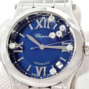 腕時計 ショパール CHOPARD ハッピースポーツ 36 オートマティック 278559-3009 自動巻き メンズ レディース 純正ダイヤ 青 デイト