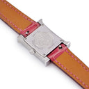 腕時計 エルメス HERMES Hウォッチ ミニ TPM HH1.132 クオーツ レディース 純正ダイヤ ホワイト シェル スクエア H型