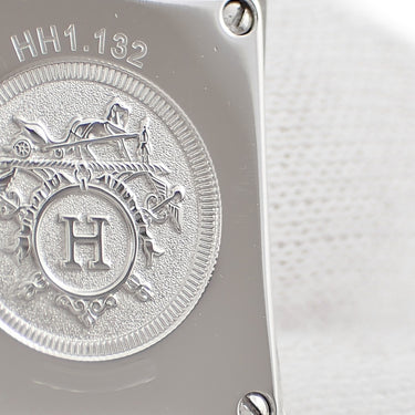 腕時計 エルメス HERMES Hウォッチ ミニ TPM HH1.132 クオーツ レディース 純正ダイヤ ホワイト シェル スクエア H型