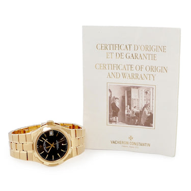 腕時計 ヴァシュロン・コンスタンタン VACHERON CONSTANTIN オーヴァーシーズ ミディアム 42050/423J 自動巻き メンズ K18YG無垢 デイト