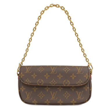 ルイヴィトン LOUIS VUITTON ウォレット オン チェーン アイビー M81911 モノグラム モノグラムキャンバス 2WAYバッグ ゴールド金具 茶 ウォレットバッグ