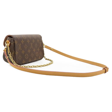 ルイヴィトン LOUIS VUITTON ウォレット オン チェーン アイビー M81911 モノグラム モノグラムキャンバス 2WAYバッグ ゴールド金具 茶 ウォレットバッグ