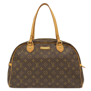 ルイヴィトン LOUIS VUITTON モントルグイユ GM M95566 モノグラム モノグラムキャンバス ボストンバッグ ゴールド金具 茶 ハンドバッグ ボストン