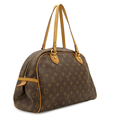 ルイヴィトン LOUIS VUITTON モントルグイユ GM M95566 モノグラム モノグラムキャンバス ボストンバッグ ゴールド金具 茶 ハンドバッグ ボストン
