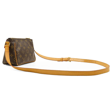 ルイヴィトン LOUIS VUITTON ヴィバシテPM M51165 モノグラム モノグラムキャンバス ショルダーバッグ ゴールド金具 茶 赤 ショルダー ポシェット