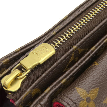 ルイヴィトン LOUIS VUITTON ヴィバシテPM M51165 モノグラム モノグラムキャンバス ショルダーバッグ ゴールド金具 茶 赤 ショルダー ポシェット