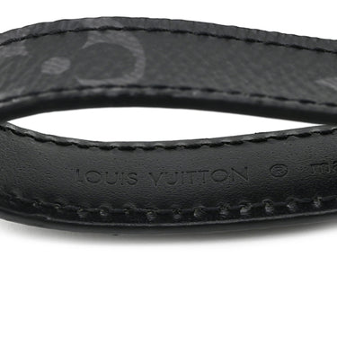 ルイヴィトン LOUIS VUITTON ポルトクレ ドラゴンヌ M61950 モノグラムエクリプス レザー モノグラムエクリプスキャンバス キーホルダー シルバー金具 黒 ルテニウム金具