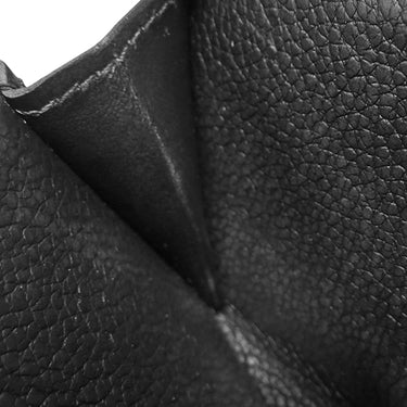 ルイヴィトン LOUIS VUITTON ポルトフォイユ クレア M80151 ノワール モノグラムアンプラント 二つ折り財布 ゴールド金具 コンパクト 小銭入れ