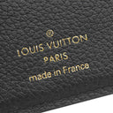 ルイヴィトン LOUIS VUITTON ポルトフォイユ クレア M80151 ノワール モノグラムアンプラント 二つ折り財布 ゴールド金具 コンパクト 小銭入れ