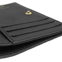 ルイヴィトン LOUIS VUITTON ポルトフォイユ クレア M80151 ノワール モノグラムアンプラント 二つ折り財布 ゴールド金具 コンパクト 小銭入れ