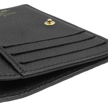 ルイヴィトン LOUIS VUITTON ポルトフォイユ クレア M80151 ノワール モノグラムアンプラント 二つ折り財布 ゴールド金具 コンパクト 小銭入れ