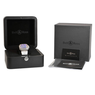 腕時計 ベル&ロス BELL&ROSS BR-X5 イリデセント BRX5R-IRS-ST/SRB 自動巻き メンズ 未使用 パワーリザーブ デイト グリーン パープル