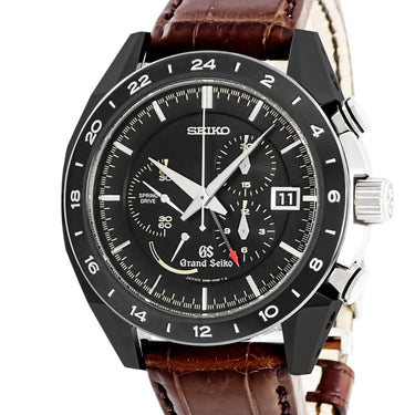 腕時計 グランドセイコー Grand Seiko ブラックセラミックス リミテッドコレクション SBGC015 9R96-0AB0 自動巻き メンズ 黒 GMT 限定