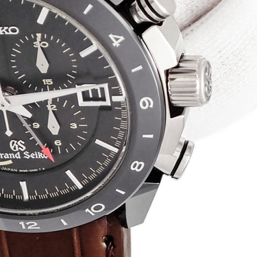 腕時計 グランドセイコー Grand Seiko ブラックセラミックス リミテッドコレクション SBGC015 9R96-0AB0 自動巻き メンズ 黒 GMT 限定