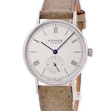 腕時計 ノモス NOMOS ラドウィッグ 33 243 手巻き メンズ レディース シルバー 青針 スモールセコンド ローマン バー