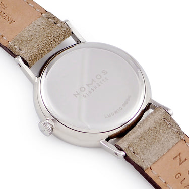腕時計 ノモス NOMOS ラドウィッグ 33 243 手巻き メンズ レディース シルバー 青針 スモールセコンド ローマン バー