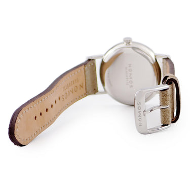 腕時計 ノモス NOMOS ラドウィッグ 33 243 手巻き メンズ レディース シルバー 青針 スモールセコンド ローマン バー