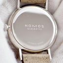 腕時計 ノモス NOMOS ラドウィッグ 33 243 手巻き メンズ レディース シルバー 青針 スモールセコンド ローマン バー