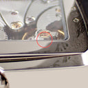 腕時計 ロレックス ROLEX チェリーニ プリンス 5443/9 D番 手巻き メンズ OH済 D番 K18WG無垢 角型 ブラック シルバー スモールセコンド