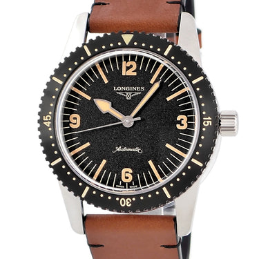 腕時計 ロンジン LONGINES ヘリテージ スキンダイバー L2.822.4.56.2 自動巻き メンズ 未使用 ブラック 回転ベゼル 復刻