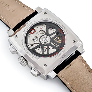 腕時計 タグホイヤー TAG Heuer モナコ キャリバー ホイヤー02 クロノグラフ CBL2111.FC6453 CBL2111-0 自動巻き メンズ 青 スクエア