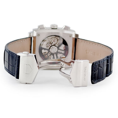 腕時計 タグホイヤー TAG Heuer モナコ キャリバー ホイヤー02 クロノグラフ CBL2111.FC6453 CBL2111-0 自動巻き メンズ 青 スクエア