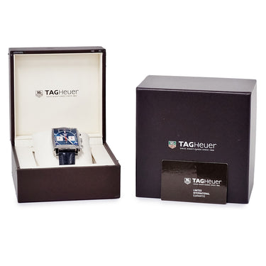 腕時計 タグホイヤー TAG Heuer モナコ キャリバー ホイヤー02 クロノグラフ CBL2111.FC6453 CBL2111-0 自動巻き メンズ 青 スクエア