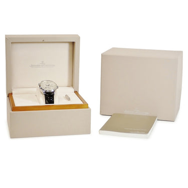 腕時計 ジャガールクルト JAEGER LECOULTRE マスター ジオグラフィーク Q1428421 176.8.29.S 自動巻き メンズ GMT デイト パワーリザーブ表示
