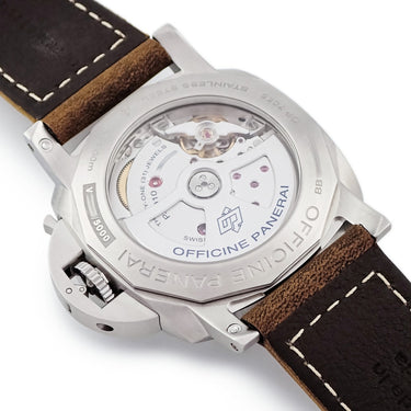 腕時計 パネライ PANERAI ルミノール マリーナ PAM01312 V番 自動巻き メンズ V番 ブラック スモールセコンド デイト アラビア バー