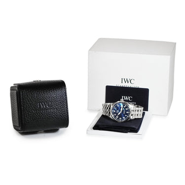 腕時計 IWC IWC パイロットウォッチ マークXVIII プティプランス IW327010 自動巻き メンズ マーク18 星の王子さま ブルー デイト