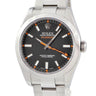 腕時計 ロレックス ROLEX オイスターパーペチュアル ミルガウス 116400 V番 自動巻き メンズ V番 ルーレット刻印 オレンジ イナズマ針