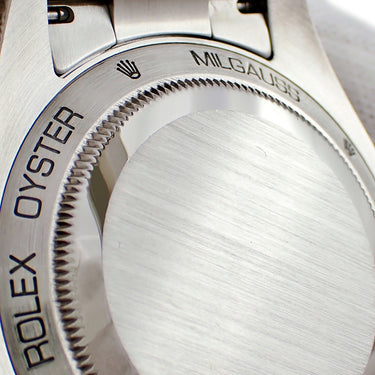 腕時計 ロレックス ROLEX オイスターパーペチュアル ミルガウス 116400 V番 自動巻き メンズ V番 ルーレット刻印 オレンジ イナズマ針