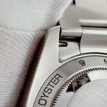 腕時計 ロレックス ROLEX オイスターパーペチュアル ミルガウス 116400 V番 自動巻き メンズ V番 ルーレット刻印 オレンジ イナズマ針